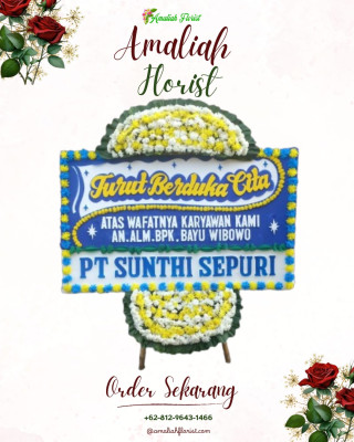 Papan Bunga Duka di Pasar Muaro Bungo
